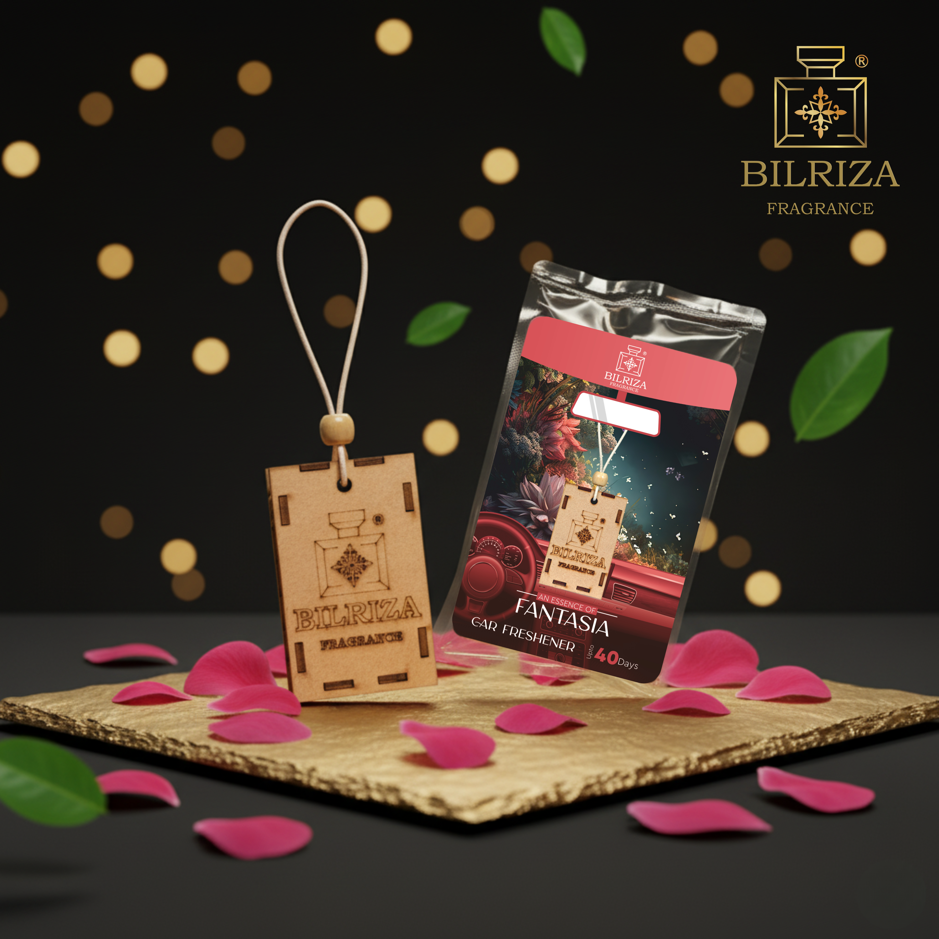Bilriza Fragrance Fantasia Hanging Car Air Freshener – Refresh Your Car with Exotic Aroma