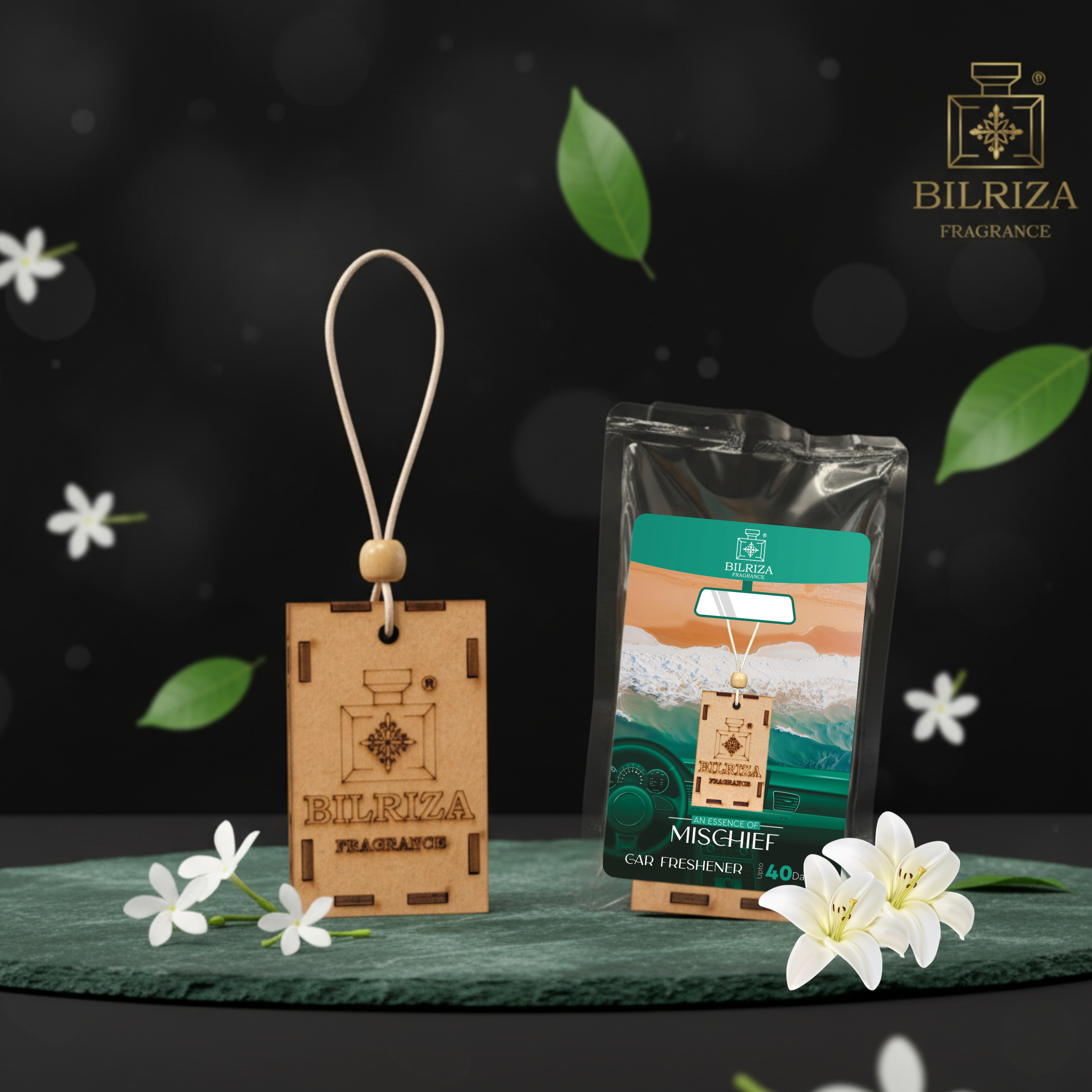 Bilriza Fragrance Mischief Car Air Freshener Hanging – Stylish Design with Lasting Freshness