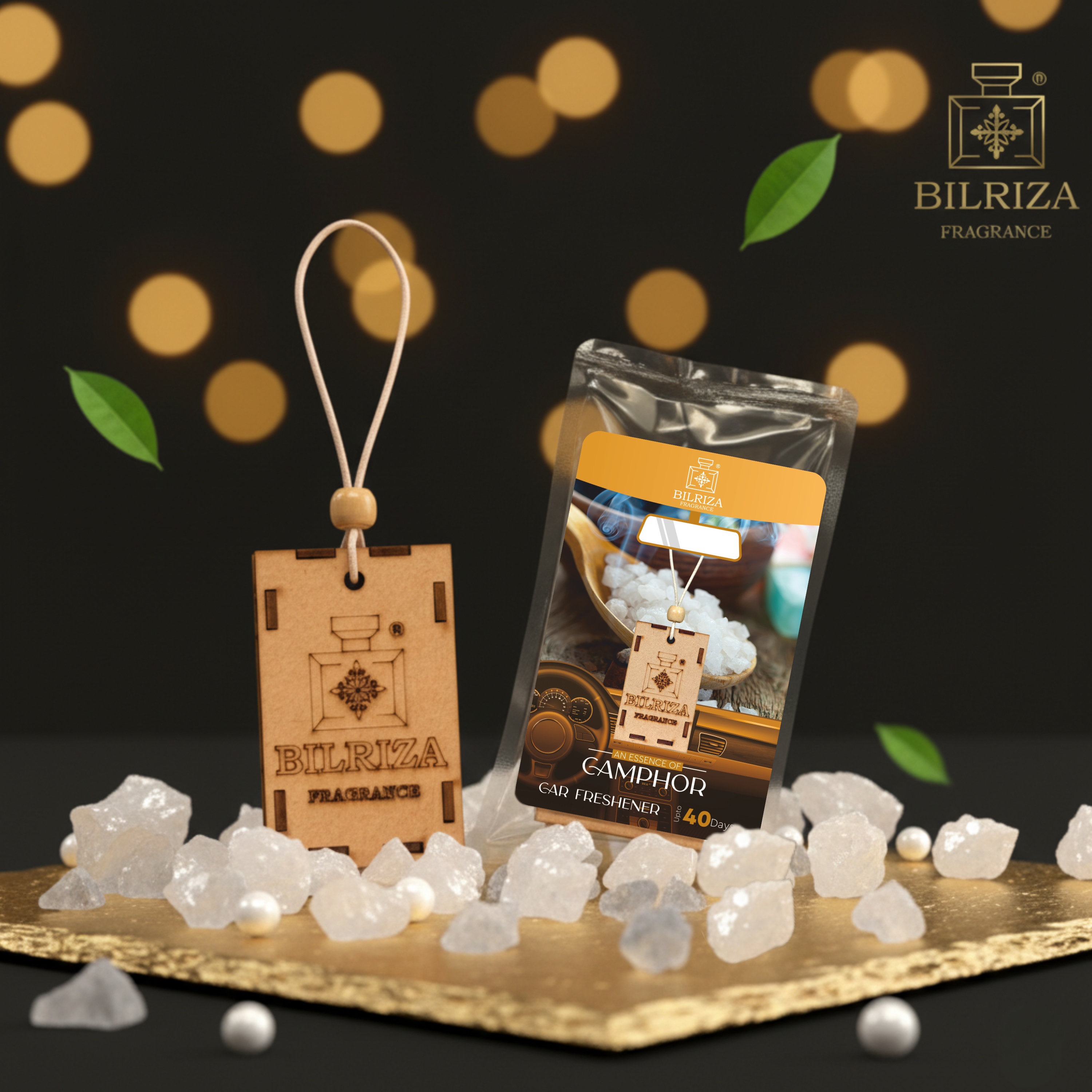 Camphor Hanging Car Air Freshener – Refresh Your Vehicle with Natural Camphor Aroma