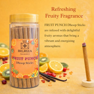 Bilriza Fragrance Fruit Punch Bambooless Incense  – Long Lasting Natural Aroma, No Charcoal, No Bamboo