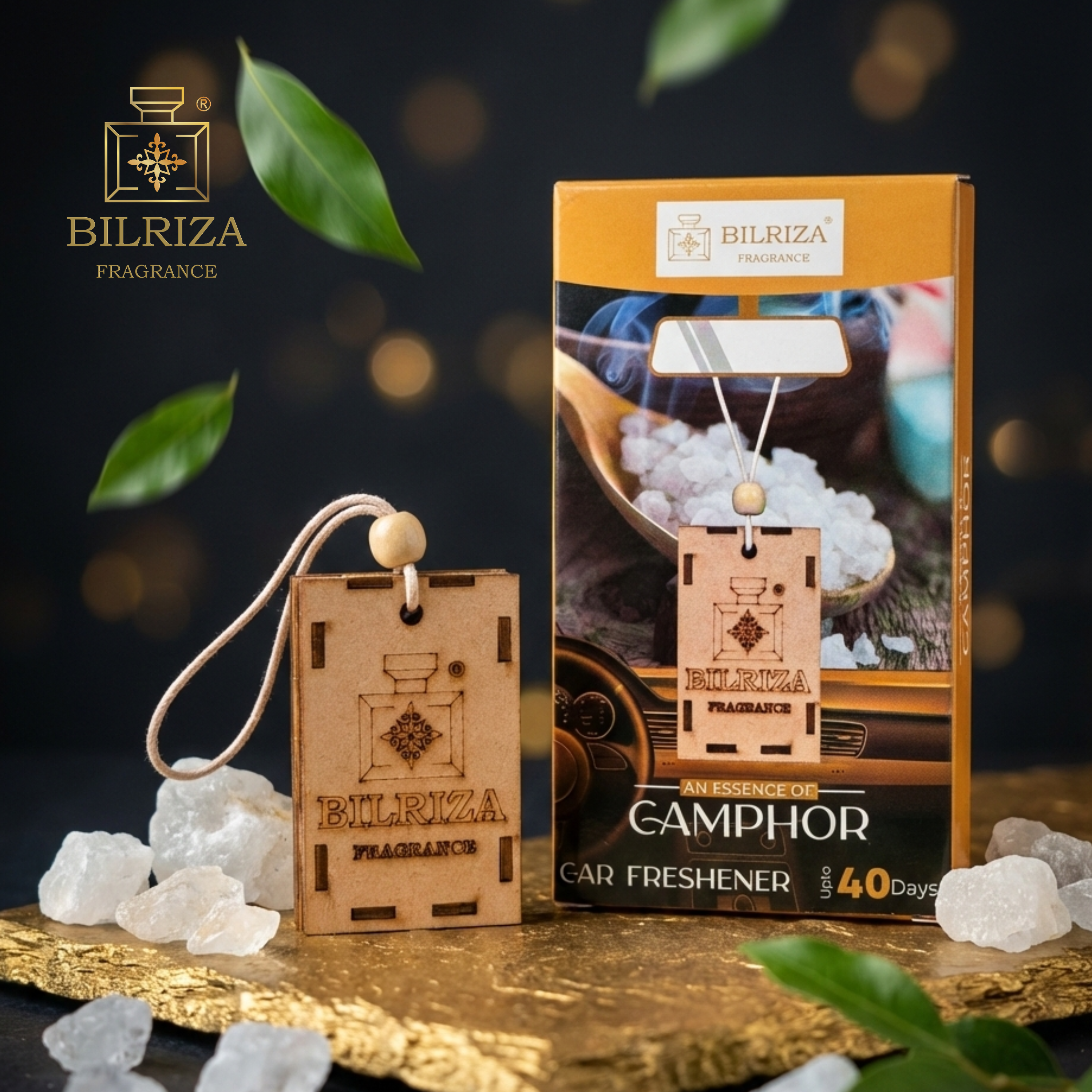 Camphor Hanging Car Air Freshener – Refresh Your Vehicle with Natural Camphor Aroma