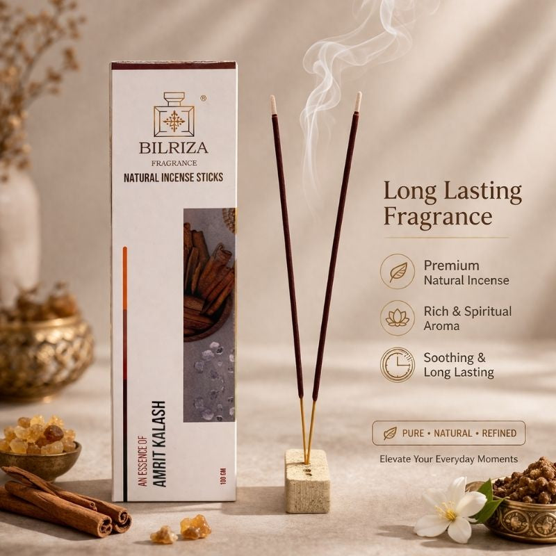 Bilriza Fragrance Amrit Kalash Incense Sticks – Long-Lasting Pure Fragrance for Worship (100gm 1 each)