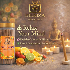 Bilriza Fragrance Fruit Punch Bambooless Incense  – Long Lasting Natural Aroma, No Charcoal, No Bamboo