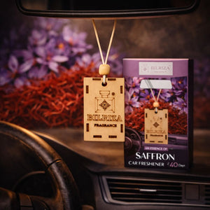 Bilriza Fragrance Saffron Car Air Freshener Hanging – Premium Scent for Elegant Driving