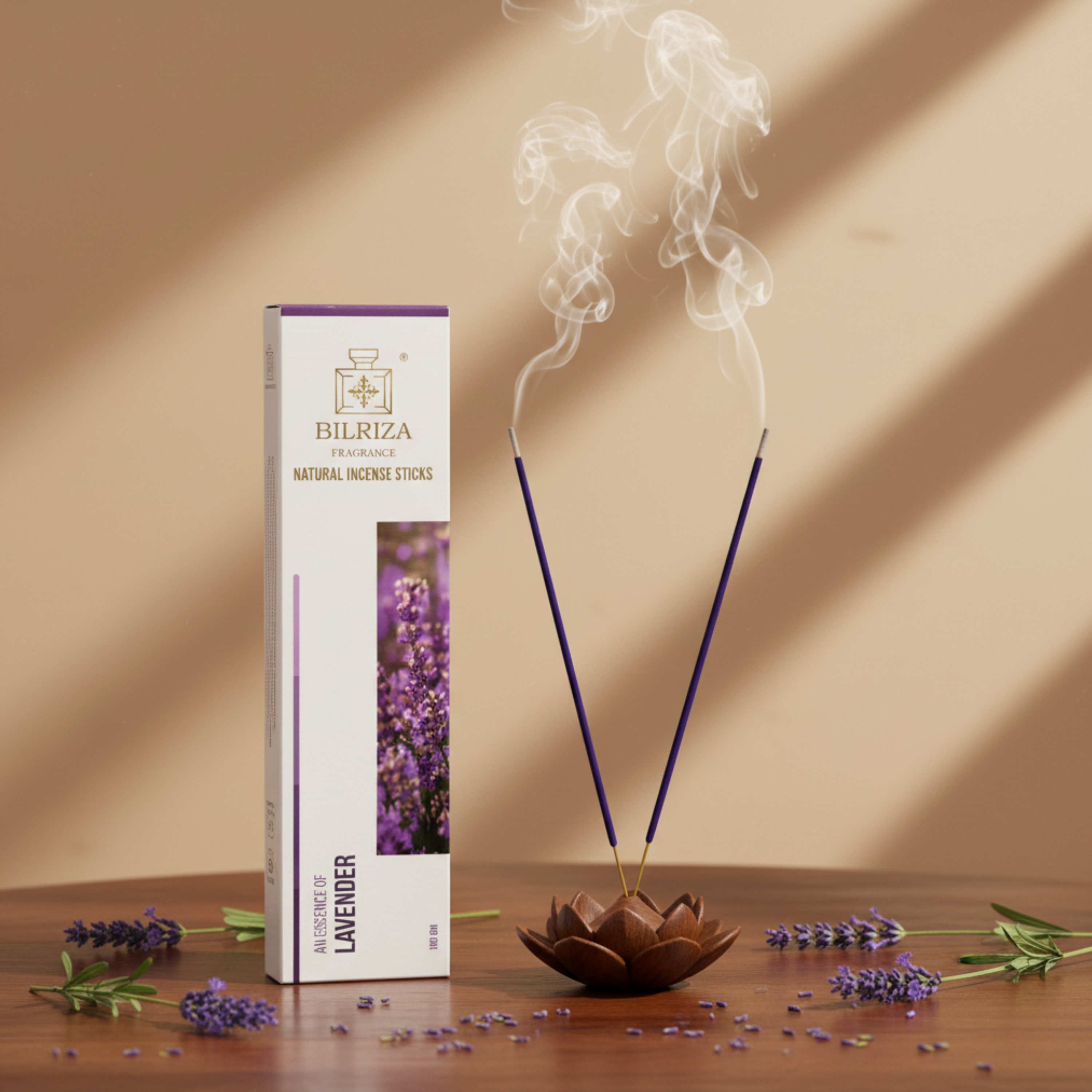 Bilriza Fragrance Lavender Incense Sticks – Long-Lasting Soothing Fragrance