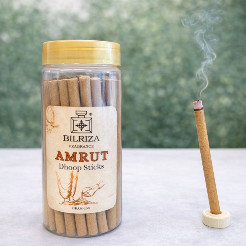 Bilriza Fragrance Amrut Bambooless Incense – Long Lasting Aroma, No Charcoal, No Bamboo