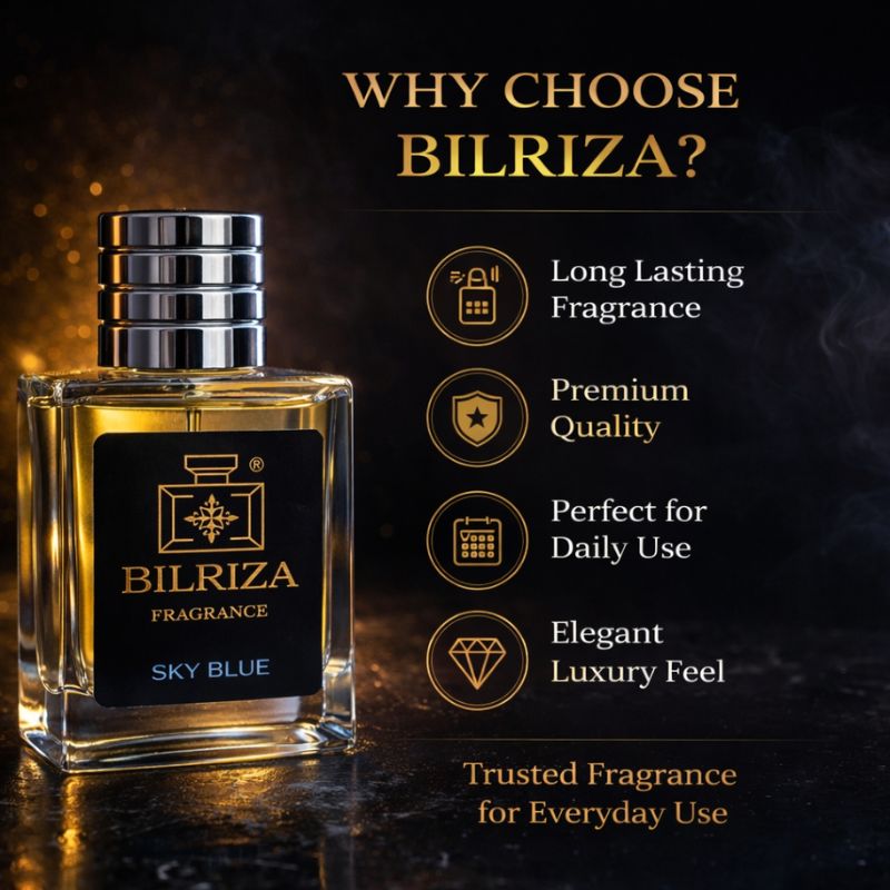 Bilriza Fragrance Sky Blue Perfume 50ml – Long-Lasting Fresh Fragrance for Men & Women
