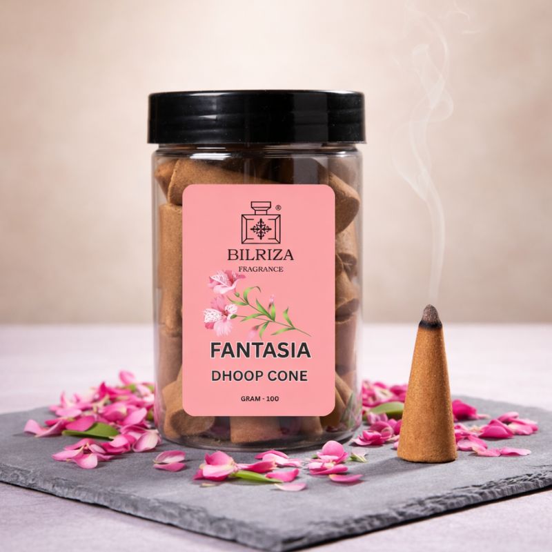 Bilriza Fragrance Fantasia Fragrance Dhoop Cones – Exotic Aroma for Home, Meditation & Puja