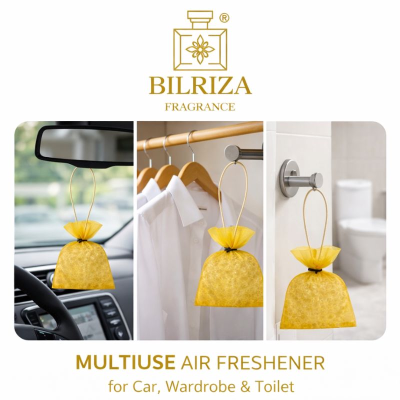 Bilriza Fragrance Lemon grass Scented Bag – Natural Hanging Air Freshener for Home & Office