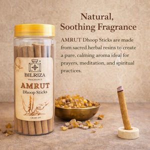 Bilriza Fragrance Amrut Bambooless Incense – Long Lasting Aroma, No Charcoal, No Bamboo