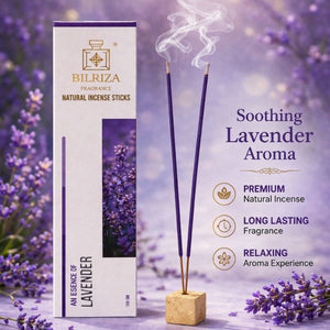 Bilriza Fragrance Lavender Incense Sticks – Long-Lasting Soothing Fragrance (100gm 1 each)
