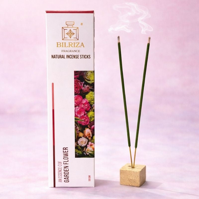 Bilriza Fragrance Garden Flower Incense Sticks – Natural Floral Agarbatti for Pooja & Relaxation (100gm 1 each)
