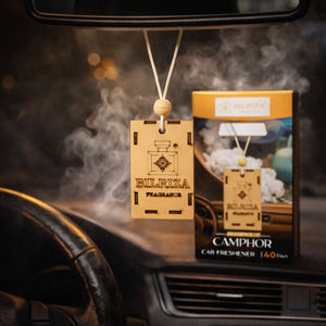 Camphor Hanging Car Air Freshener – Refresh Your Vehicle with Natural Camphor Aroma