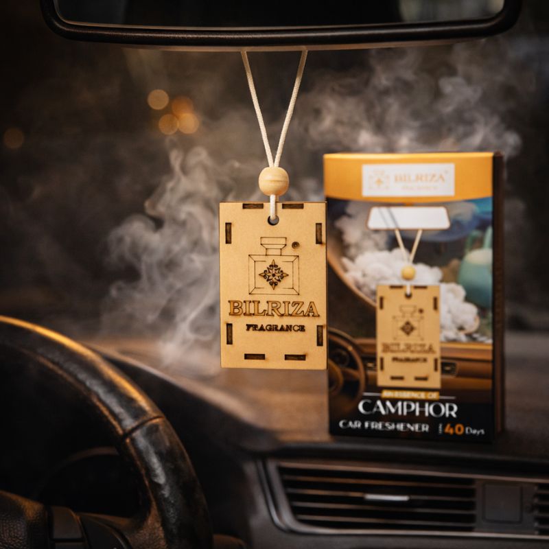 Camphor Hanging Car Air Freshener – Refresh Your Vehicle with Natural Camphor Aroma