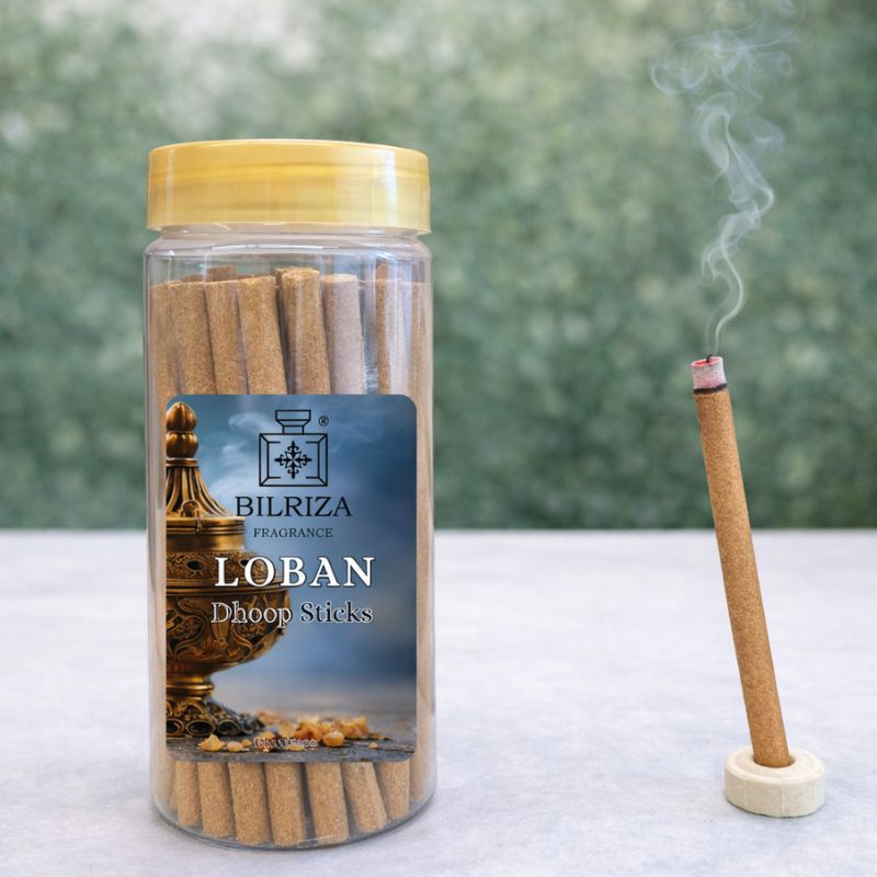 Bilriza Fragrance Loban Bambooless Incense – Long Lasting Aroma, No Charcoal, No Bamboo