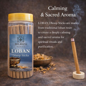 Bilriza Fragrance Loban Bambooless Incense – Long Lasting Aroma, No Charcoal, No Bamboo