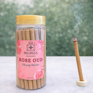 Bilriza Fragrance Rose Oud Bambooless Incense – Long Lasting Aroma, No Charcoal, No Bamboo