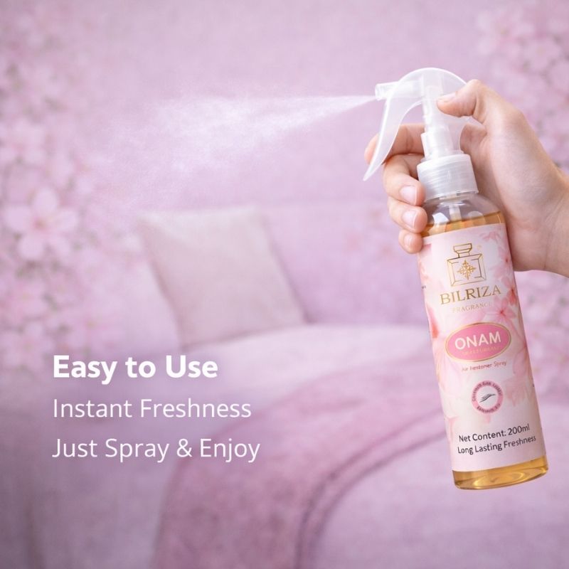 Bilriza Fragrance Onam Room Spray – Refreshing Air Freshener Spray for Home & Office 200ml