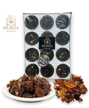 Bilriza Fragrance Gugal Sambrani Dhoop Cup – 12 Pcs Box with Burner Plate | Long Lasting Aroma Pack of 5