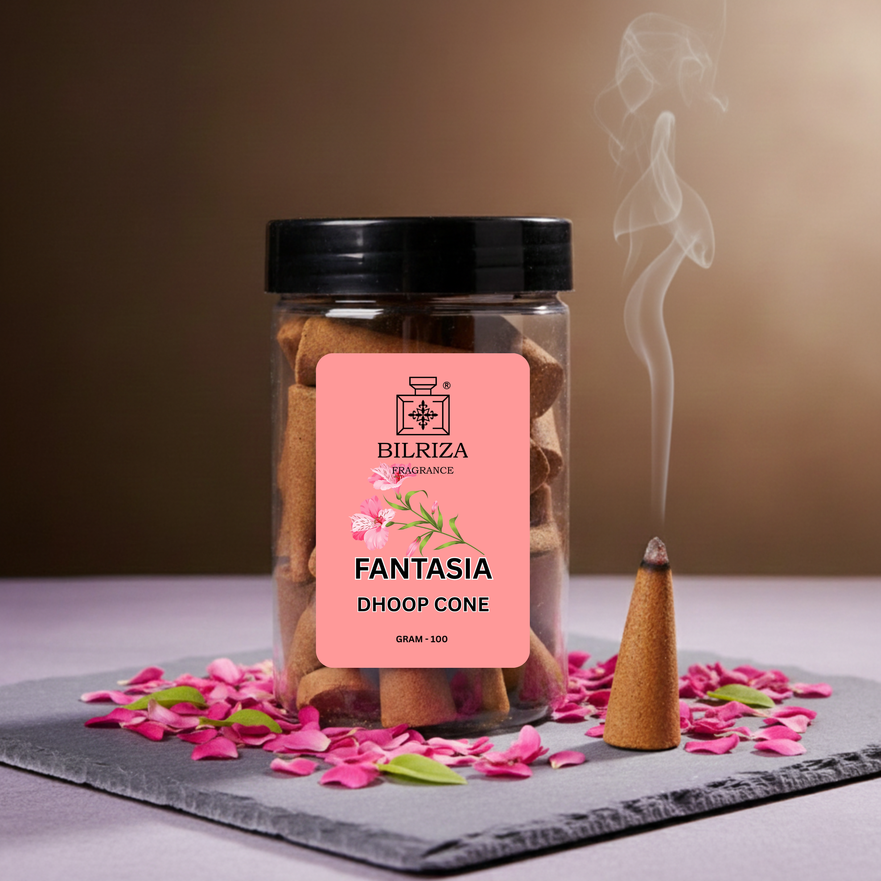 Bilriza Fragrance Fantasia Fragrance Dhoop Cones – Exotic Aroma for Home, Meditation & Puja
