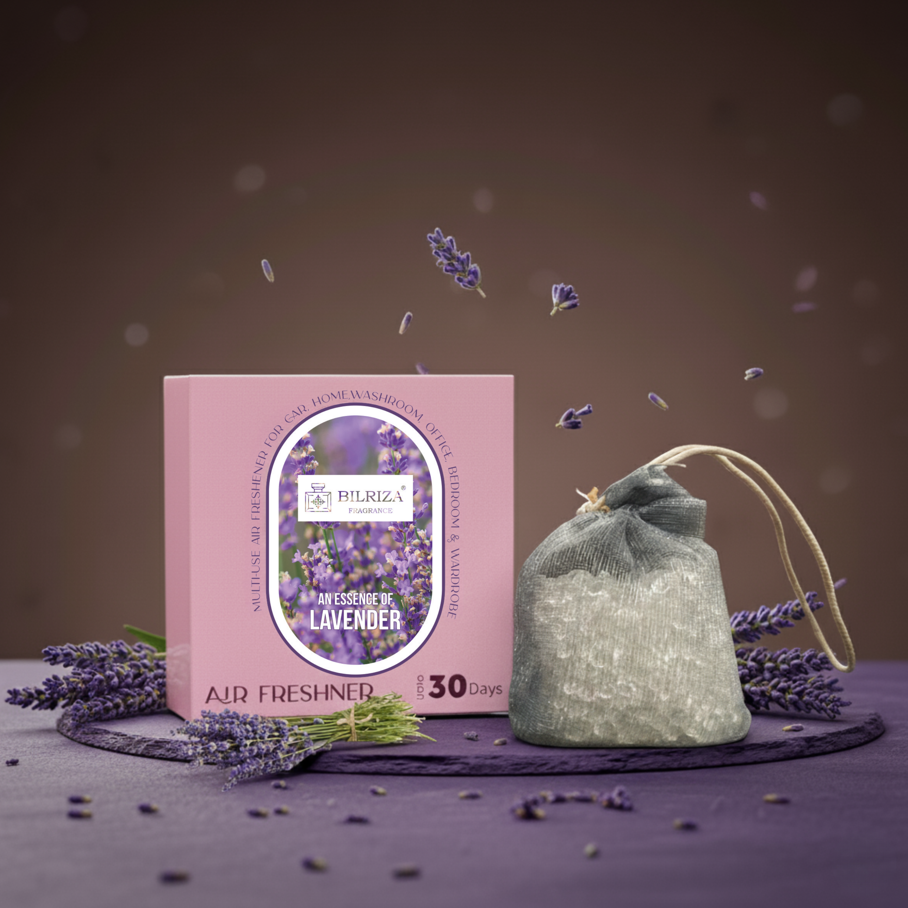 Bilriza Fragrance Lavender Air Freshener – Hanging Scented Bag for Relaxing Aromatherapy