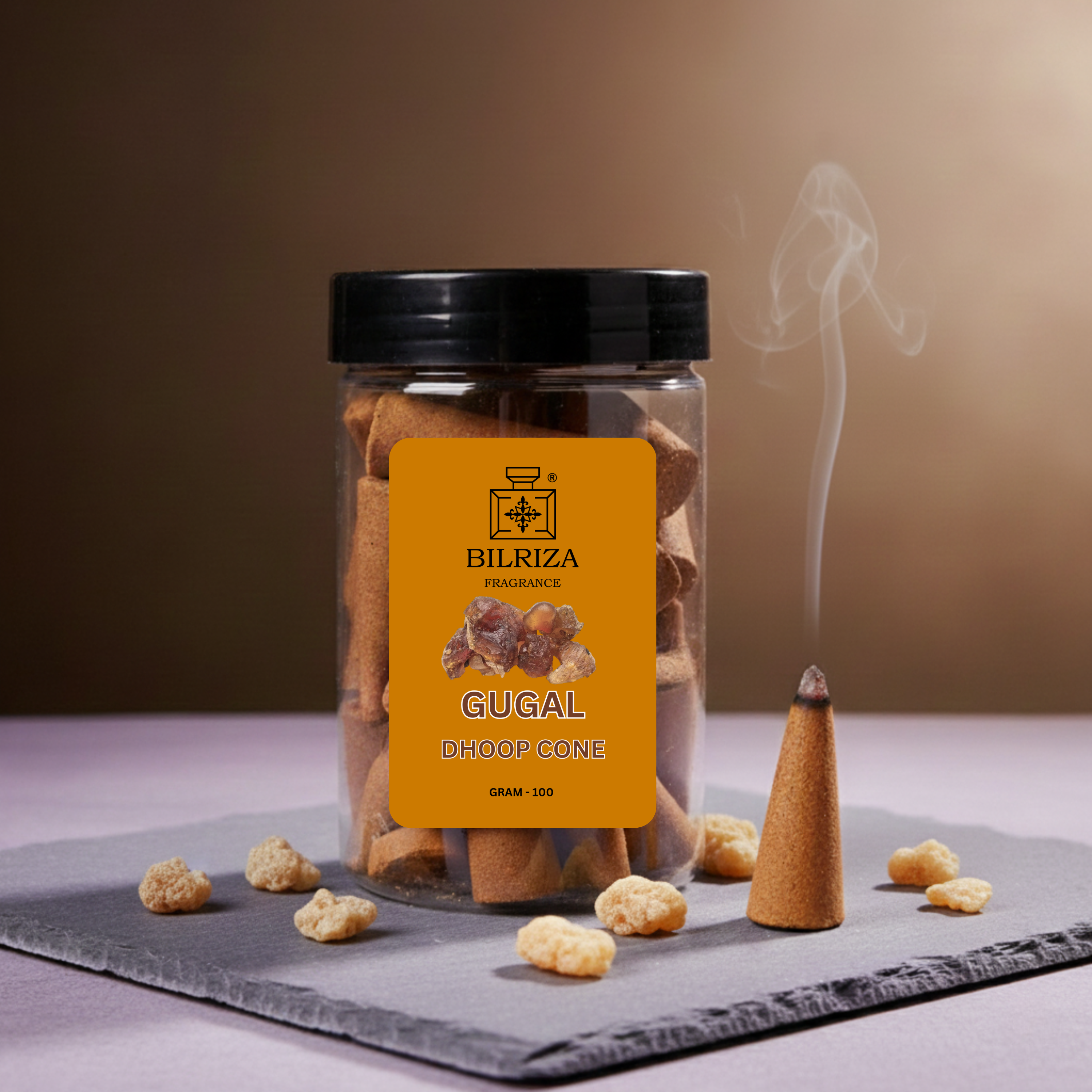 Bilriza Fragrance Gugal Fragrance Dhoop Cones – Traditional Resin Aroma for Meditation & Rituals