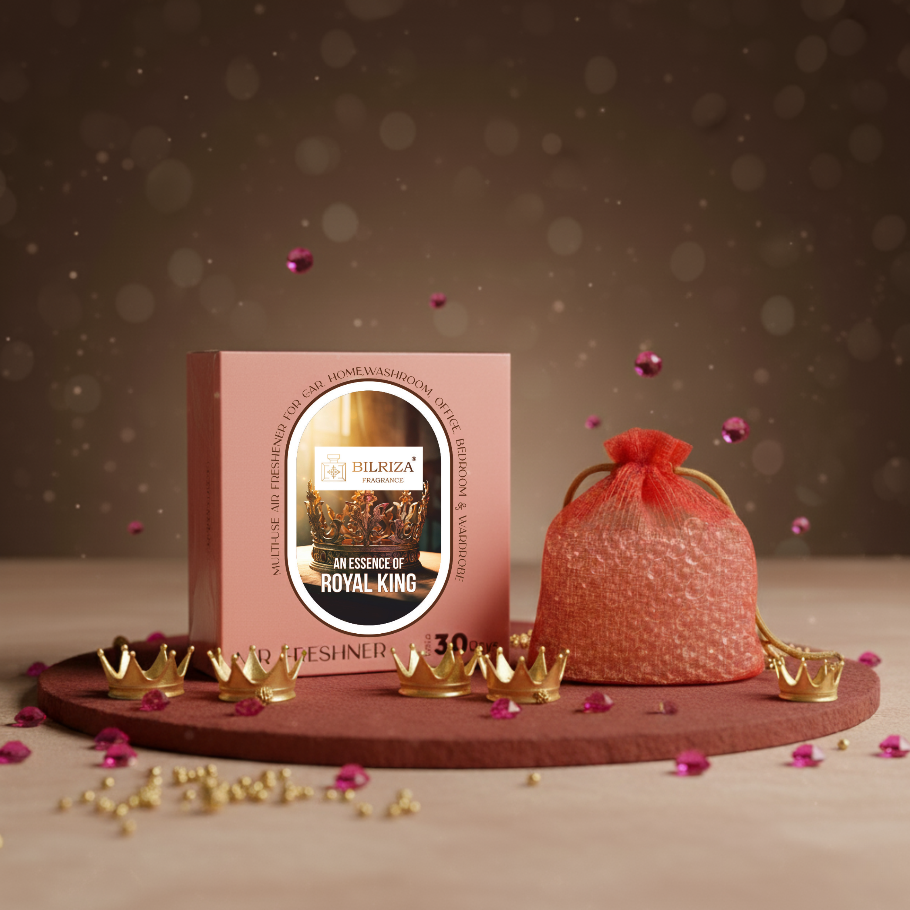 Bilriza Fragrance Royal King Bag Air Freshener – Elegant Hanging Bag for Fresh & Rich Aroma