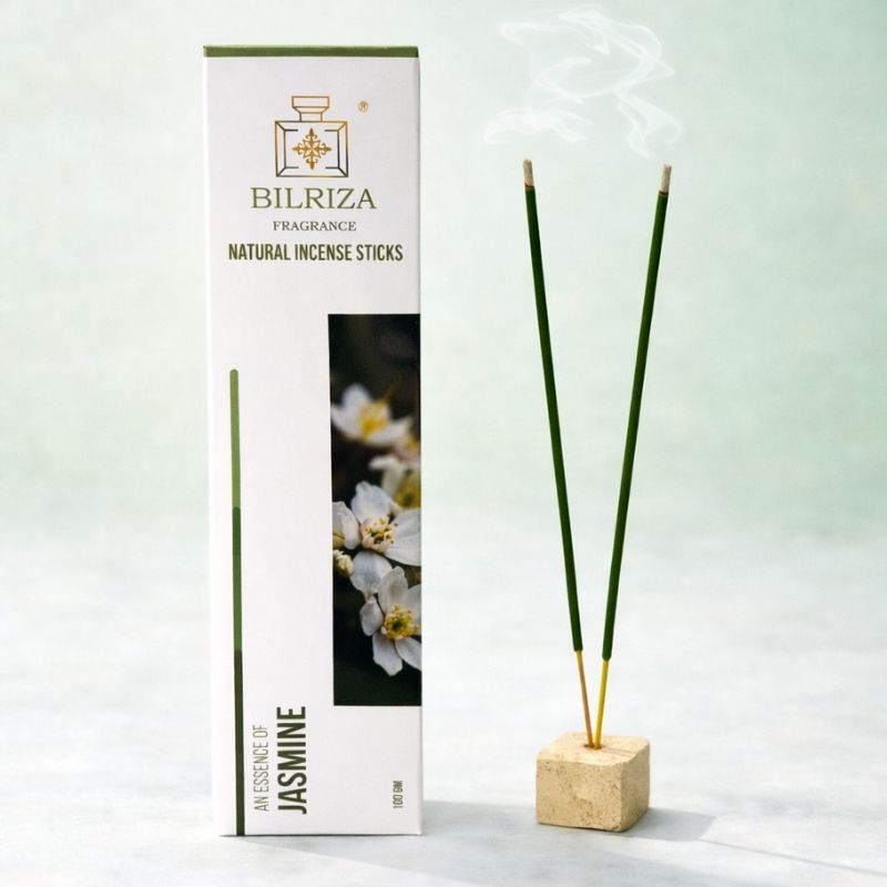 Bilriza Fragrance Jasmine Incense Sticks– Natural Jasmine Agarbatti for Pooja & Relaxation (100gm 1 each)