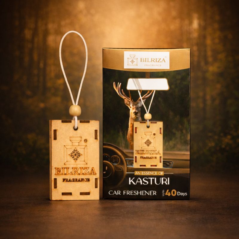 Bilriza Fragrance Kasturi Car Air Freshener Hanging – Effective Odor Eliminator with Musk Scent