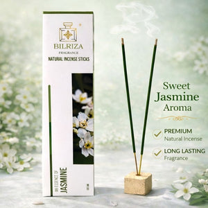 Bilriza Fragrance Jasmine Incense Sticks– Natural Jasmine Agarbatti for Pooja & Relaxation (100gm 1 each)