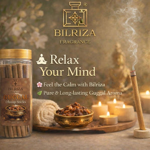 Bilriza Fragrance Guggal Bambooless Incense – Long Lasting Aroma, No Charcoal, No Bamboo