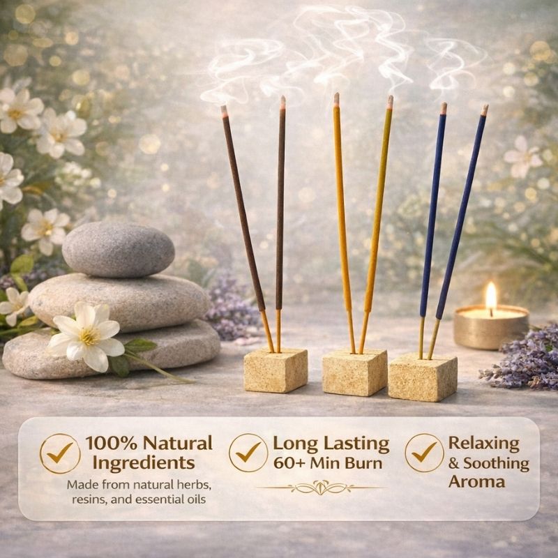 Bilriza Fragrance Garden Flower Incense Sticks – Natural Floral Agarbatti for Pooja & Relaxation (100gm 1 each)