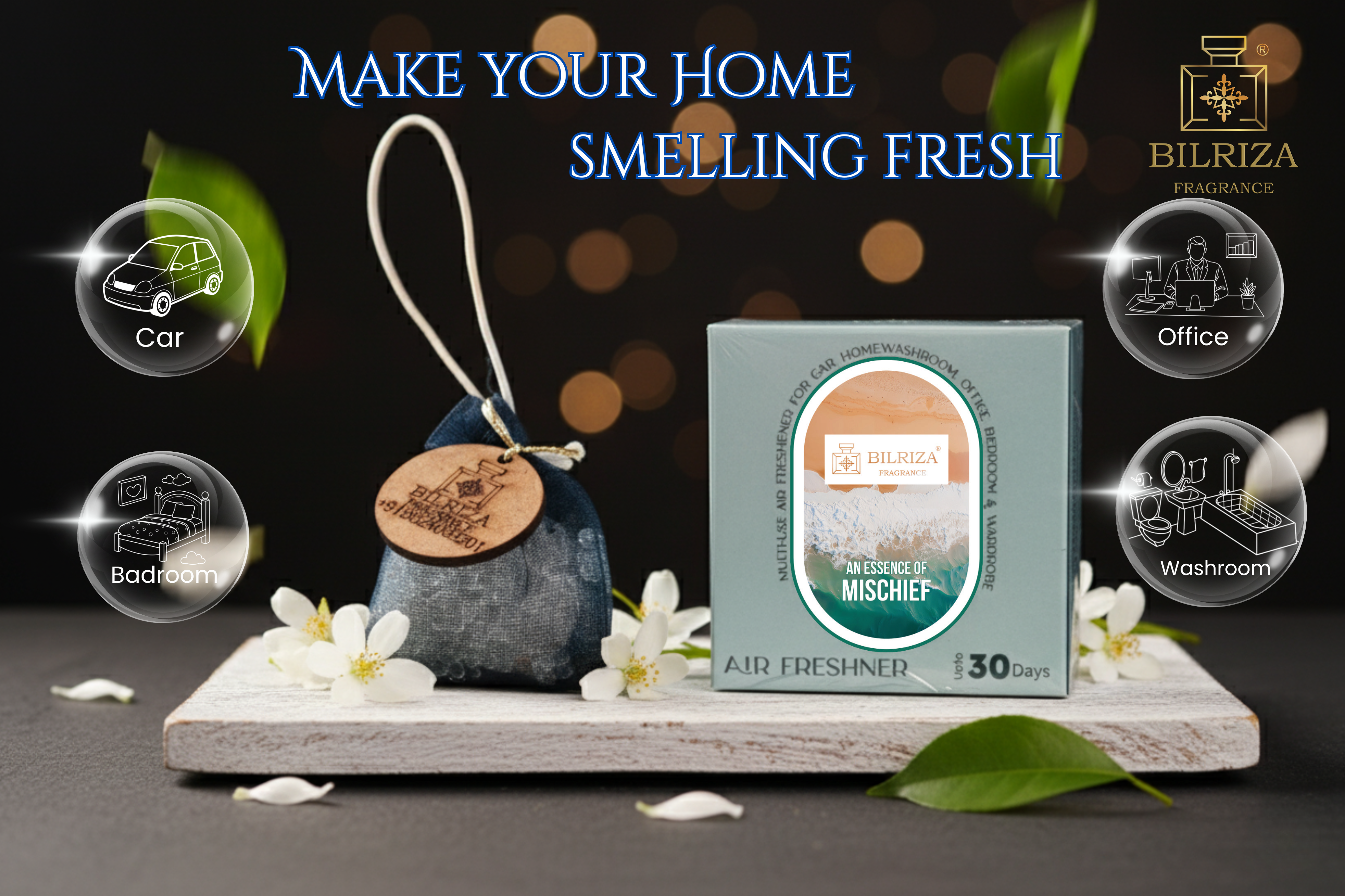 Bilriza Fragrance Mischief Hanging Bag Air Freshener – Compact & Refreshing Aroma for Any Space