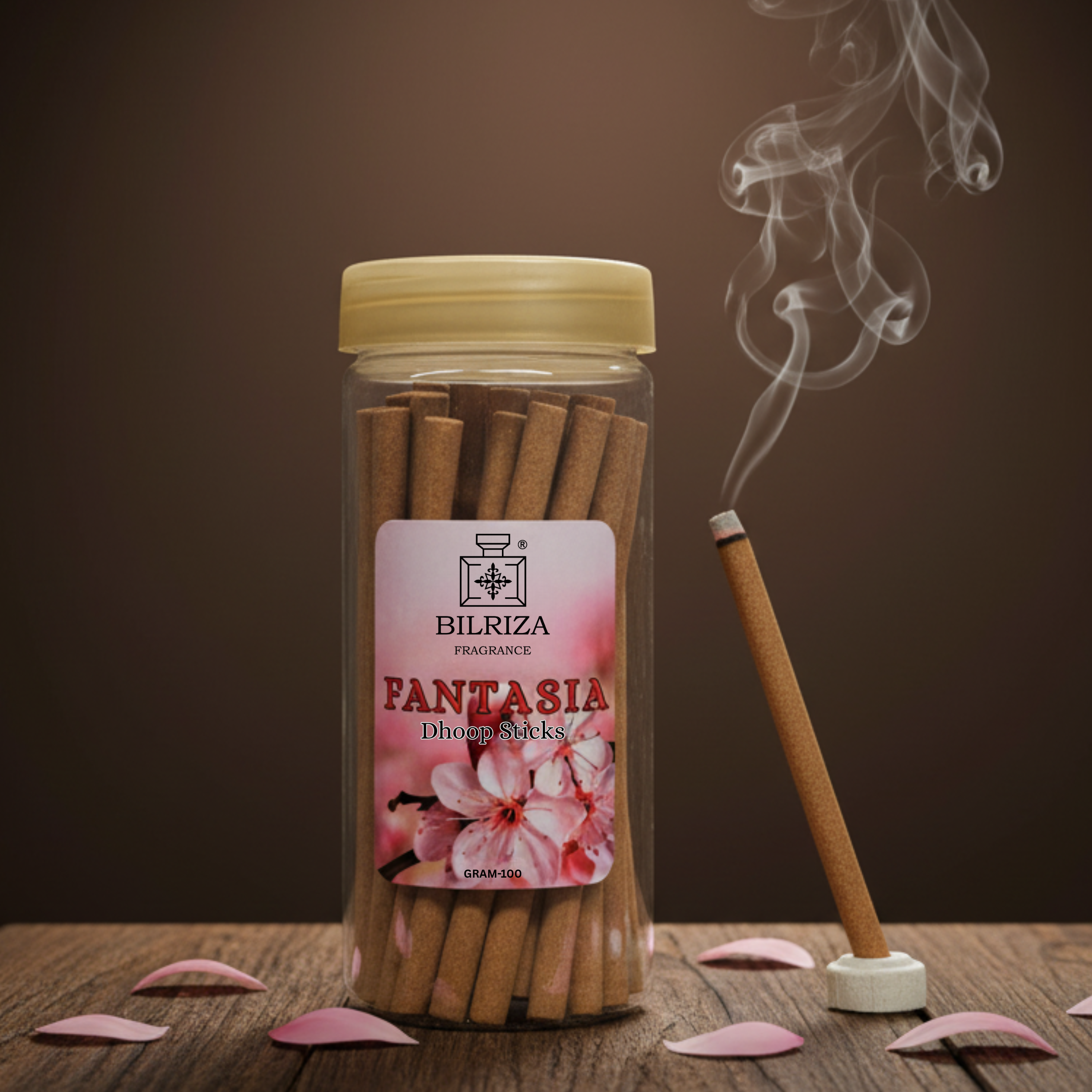 Bilriza Fragrance Fantasia Bambooless Incense  – Long Lasting Aroma, No Charcoal, No Bamboo