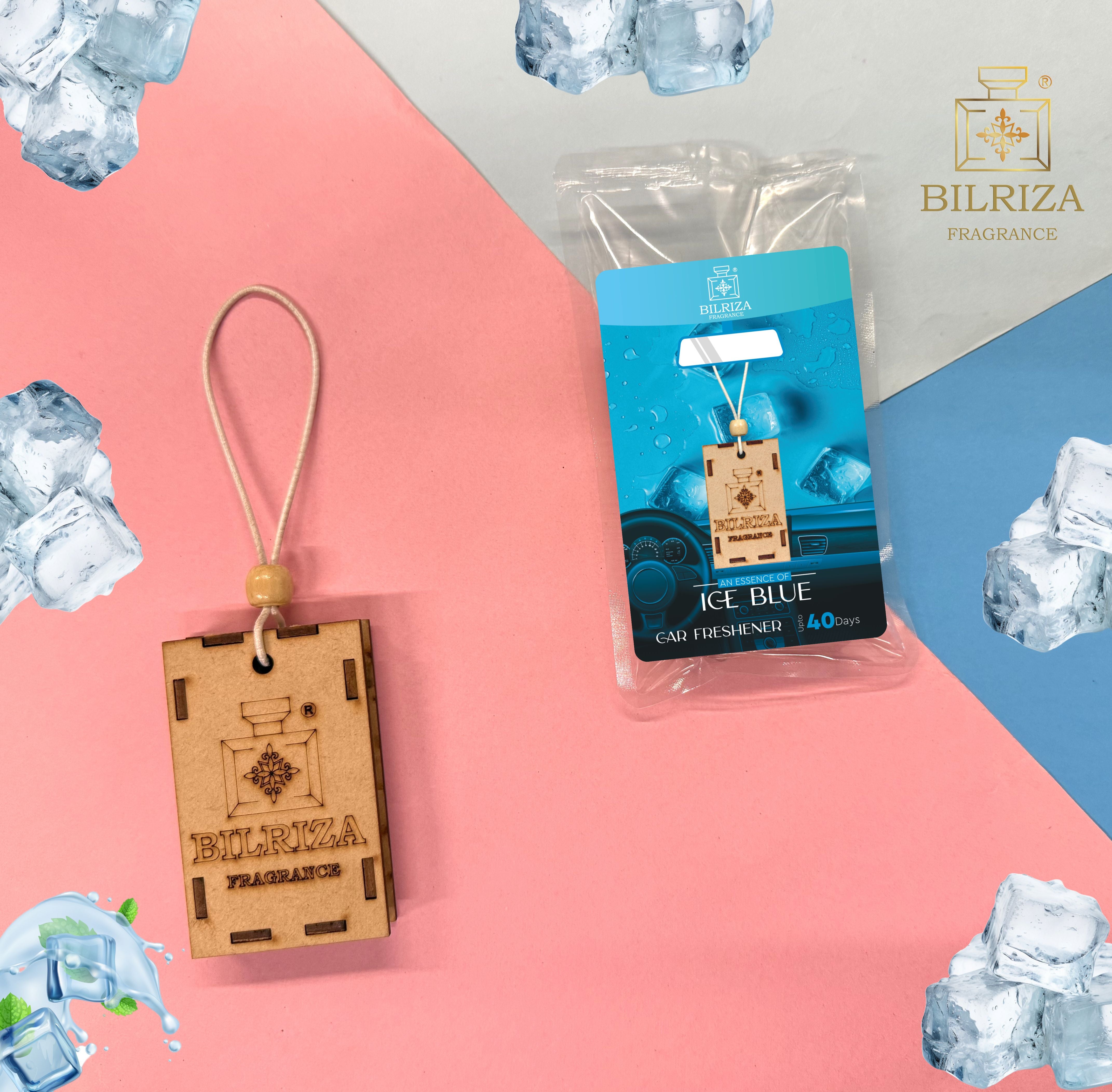 Bilriza Fragrance Ice Blue Car Air Freshener Hanging – Stylish & Effective Odor Eliminator