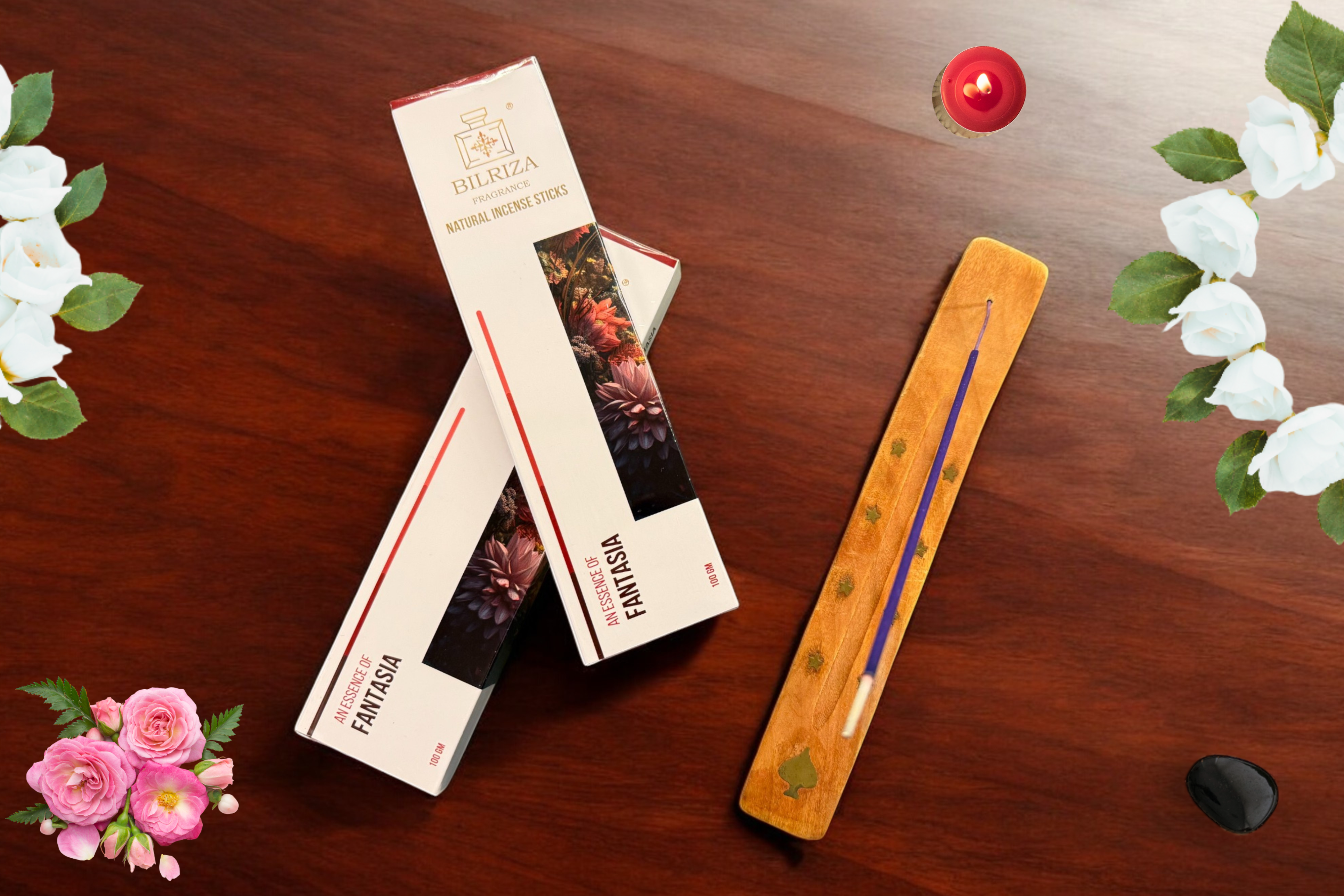 Bilriza Fragrance Fantasia Incense Sticks – Natural Scented Agarbatti for Relaxation Pack of 2 (100gm 1 each)