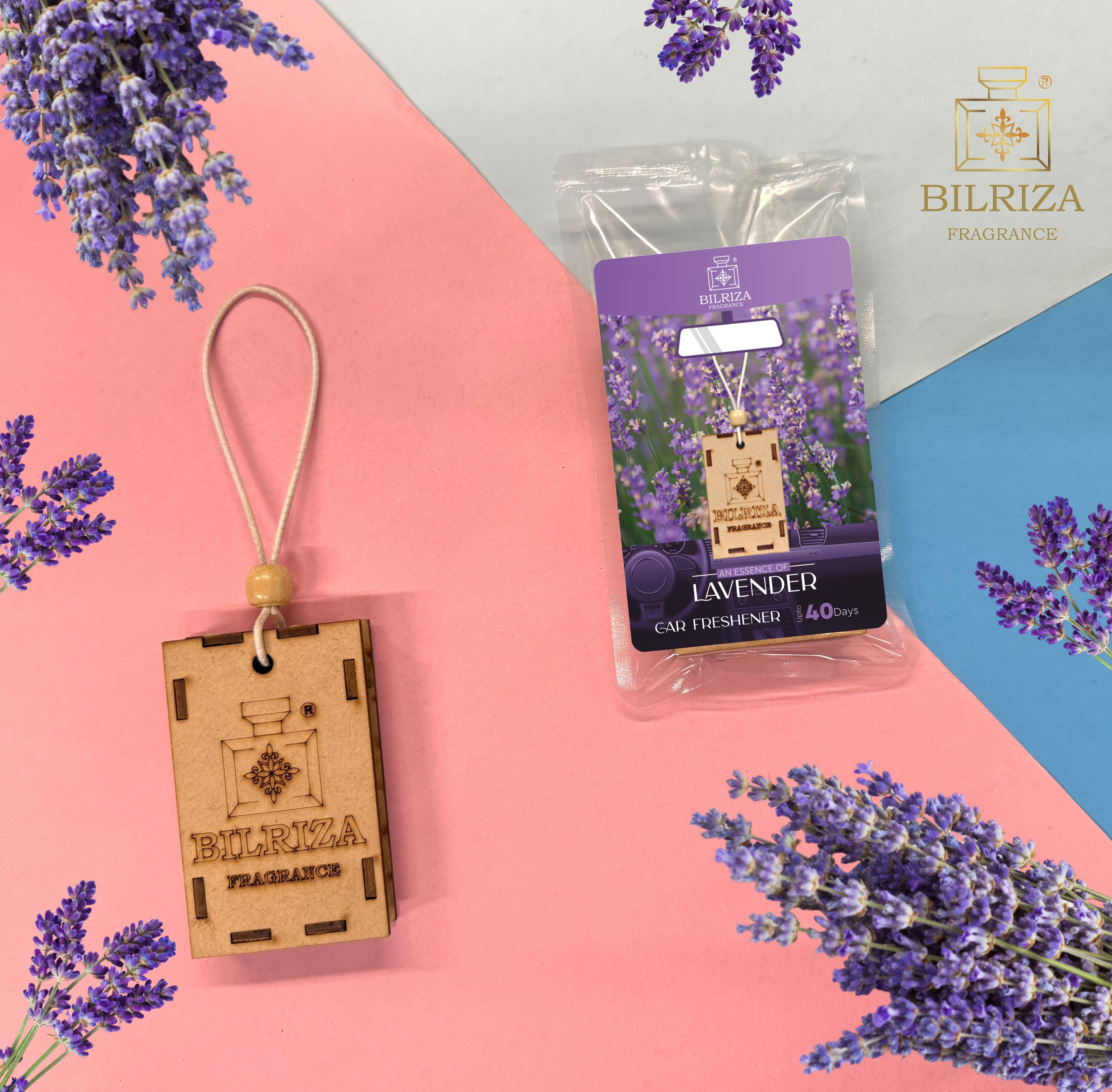 Bilriza Fragrance Lavender Hanging Car Air Freshener – Refresh Your Car with Calming Fragrance
