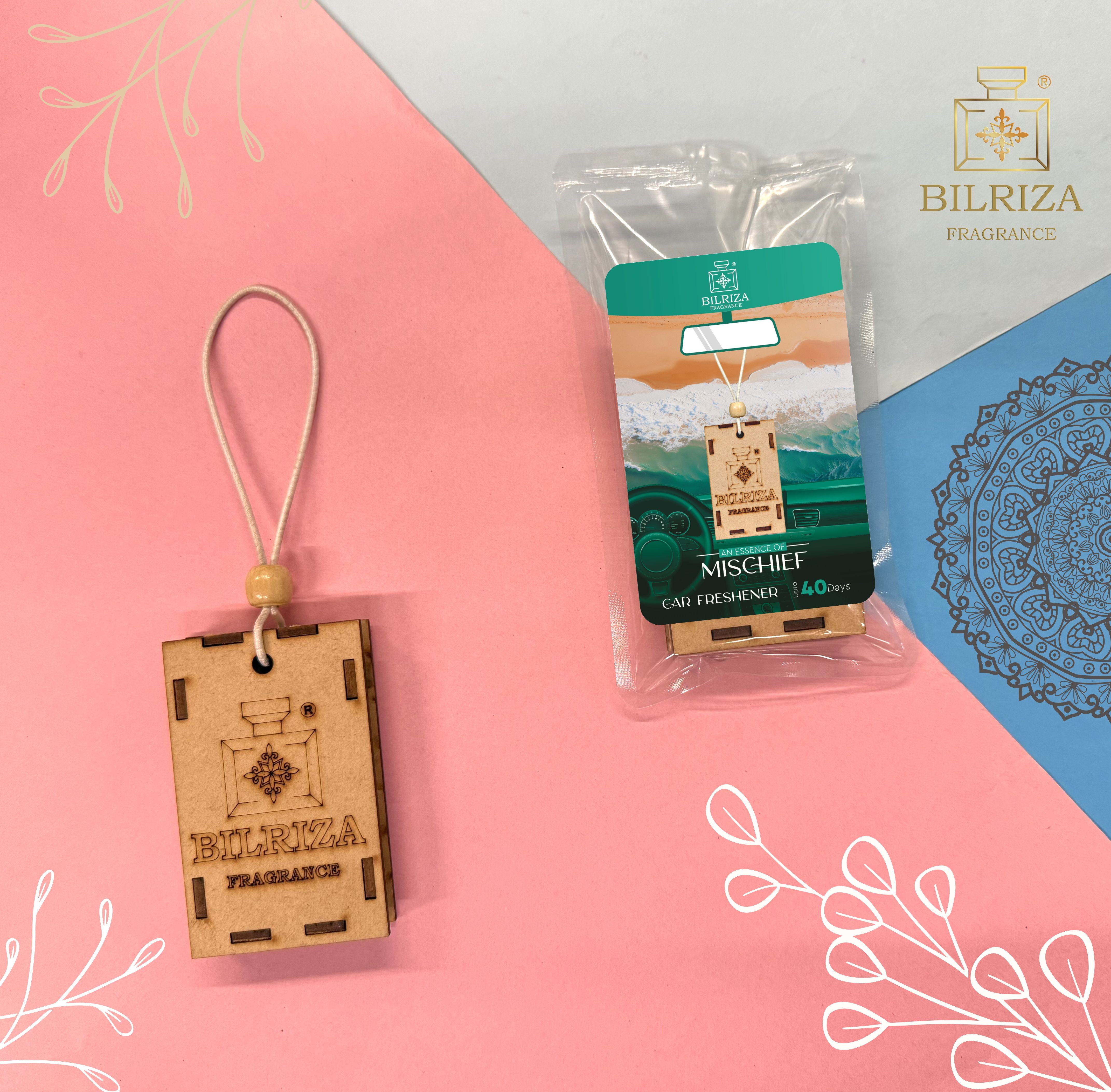 Bilriza Fragrance Mischief Car Air Freshener Hanging – Stylish Design with Lasting Freshness