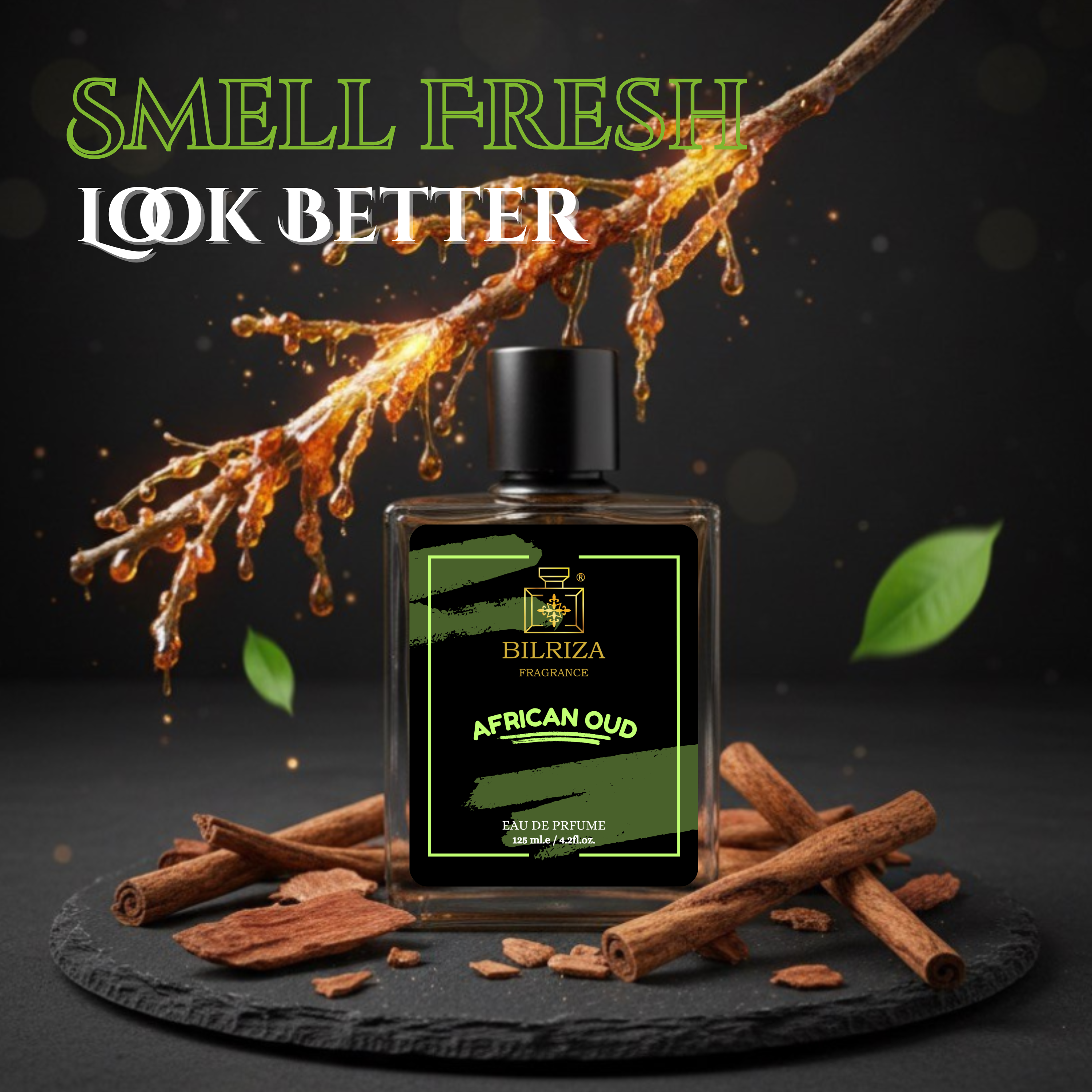 Bilriza Fragrance African Oud Perfume 125ml – Best Luxury Oud Perfume with Lasting Impact