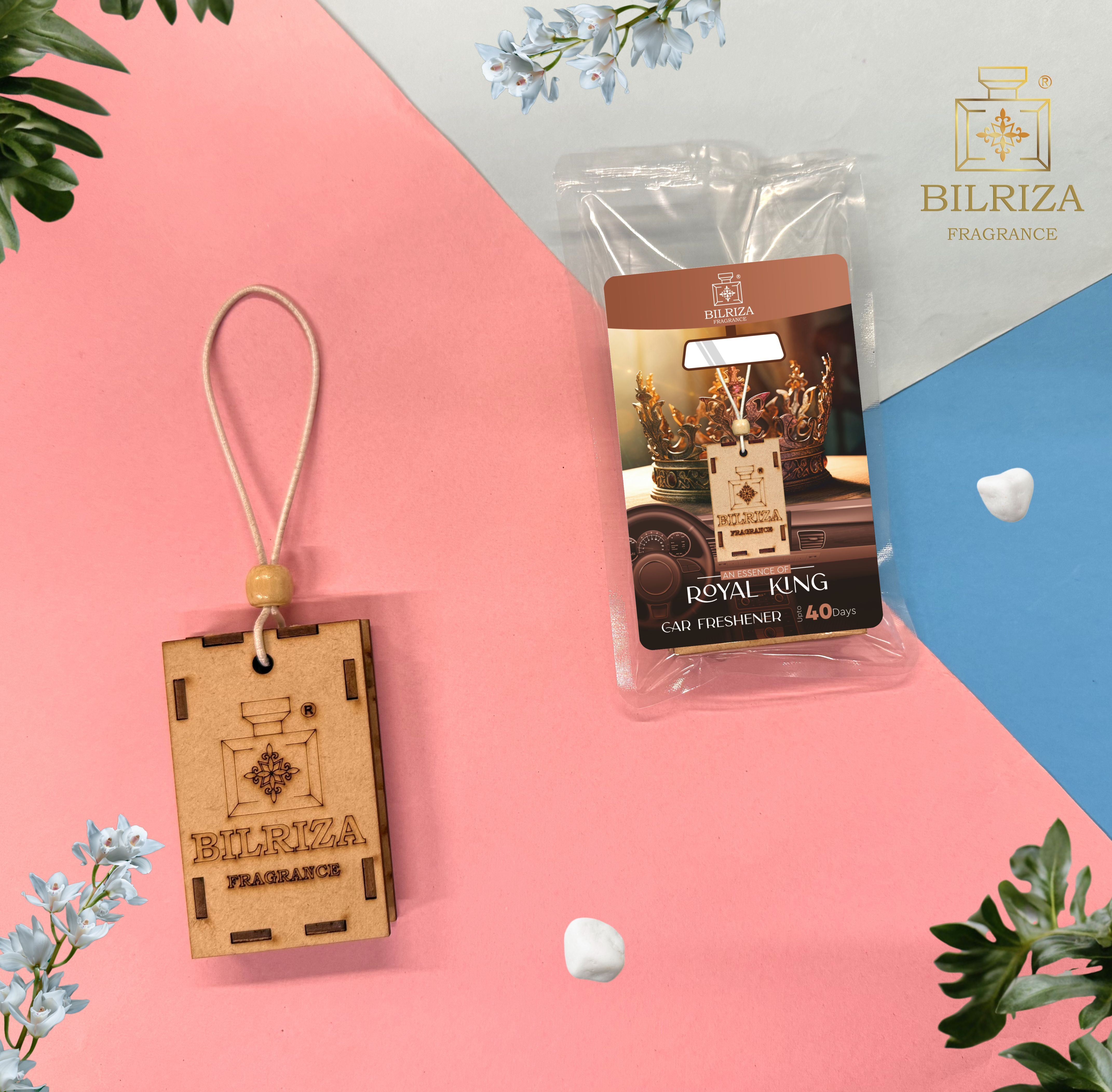 Bilriza Fragrance Royal King Car Air Freshener Hanging – Premium Scent for a Royal Drive