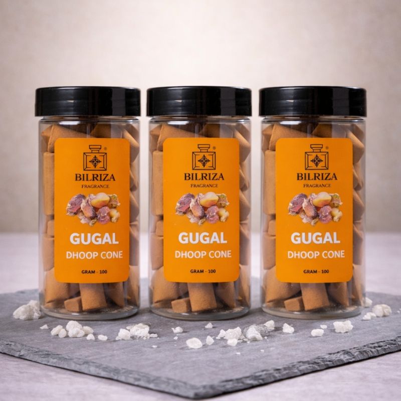 Bilriza Fragrance Gugal Fragrance Dhoop Cones – Traditional Resin Aroma for Meditation & Rituals