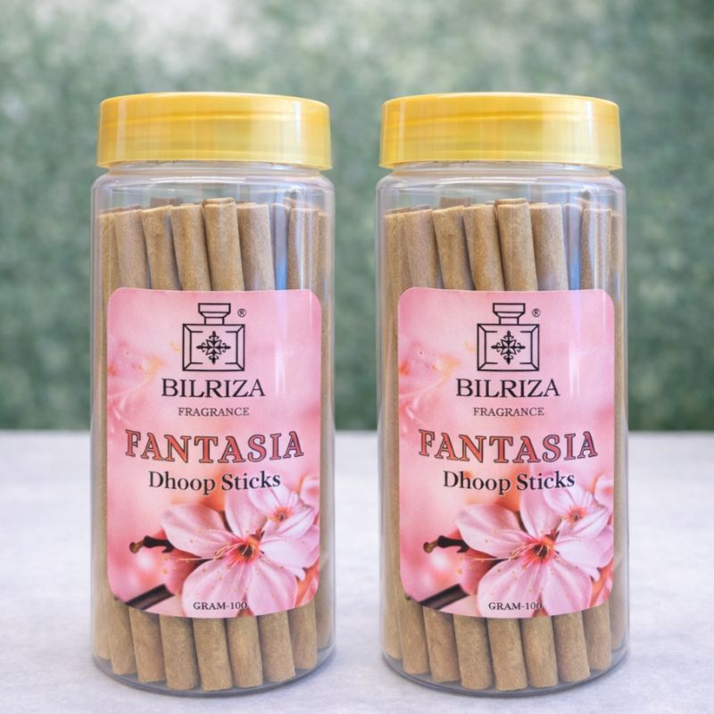 Bilriza Fragrance Fantasia Bambooless Incense  – Long Lasting Aroma, No Charcoal, No Bamboo