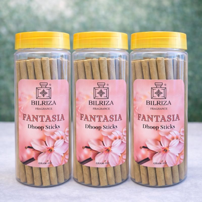 Bilriza Fragrance Fantasia Bambooless Incense  – Long Lasting Aroma, No Charcoal, No Bamboo