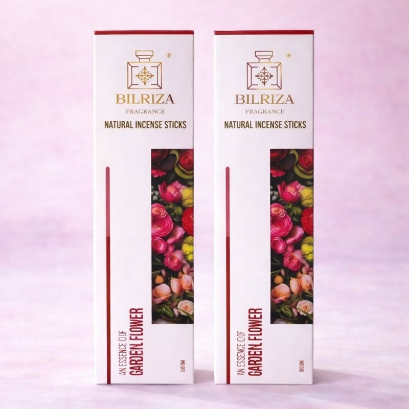 Bilriza Fragrance Garden Flower Incense Sticks – Natural Floral Agarbatti for Pooja & Relaxation (100gm 1 each)
