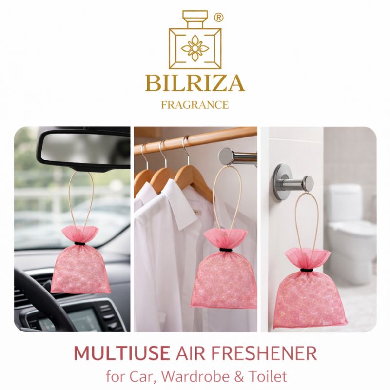 Bilriza Fragrance Amrit Kalash Bag Air Freshener – Spiritual Hanging Scent Bag for Home ,Offish & Car