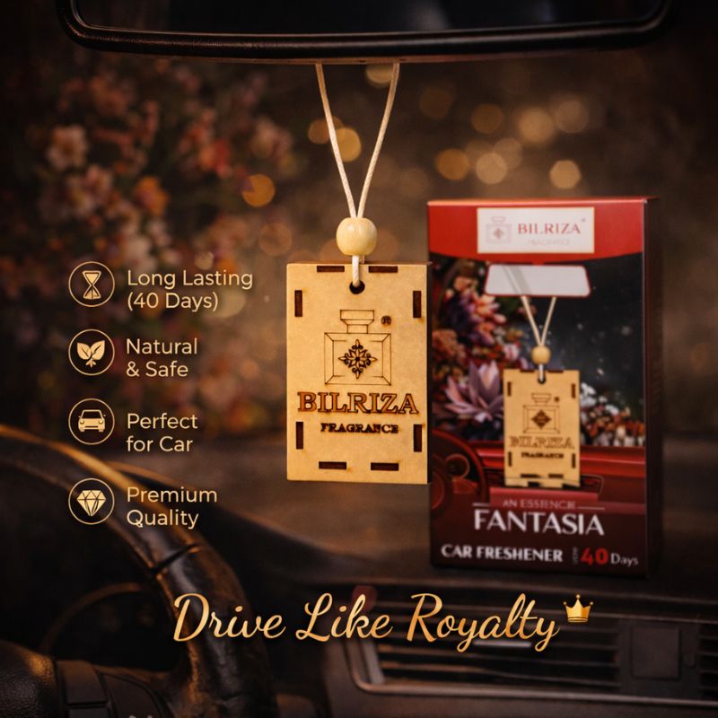 Bilriza Fragrance Fantasia Hanging Car Air Freshener – Refresh Your Car with Exotic Aroma