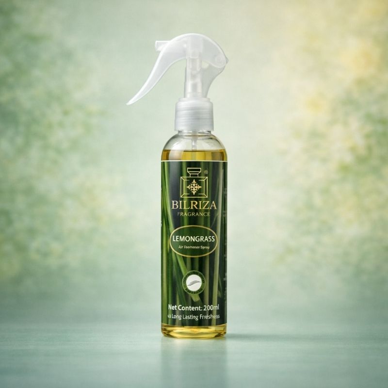 Bilriza Fragrance Lemon Grass Room Spray – Refreshing Air Freshener Spray for Home & Office 200ml