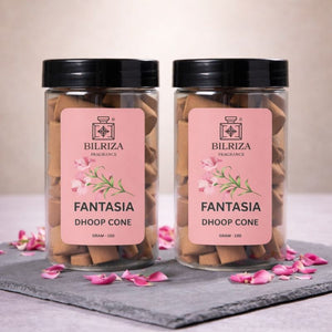 Bilriza Fragrance Fantasia Fragrance Dhoop Cones – Exotic Aroma for Home, Meditation & Puja