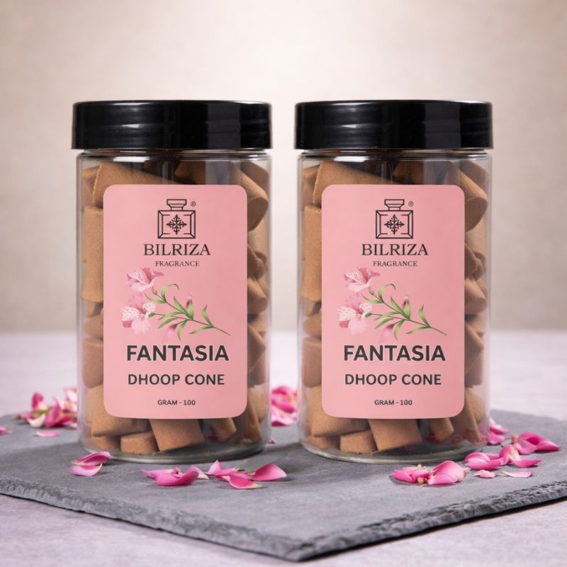 Bilriza Fragrance Fantasia Fragrance Dhoop Cones – Exotic Aroma for Home, Meditation & Puja