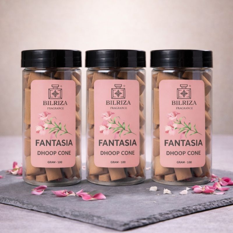 Bilriza Fragrance Fantasia Fragrance Dhoop Cones – Exotic Aroma for Home, Meditation & Puja